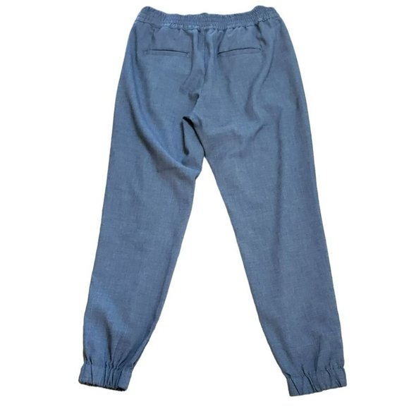 Banana Republic Women's Gray Dress Jogger Pants Size 6 Zippered Pockets Pull On - Picture 2 of 5